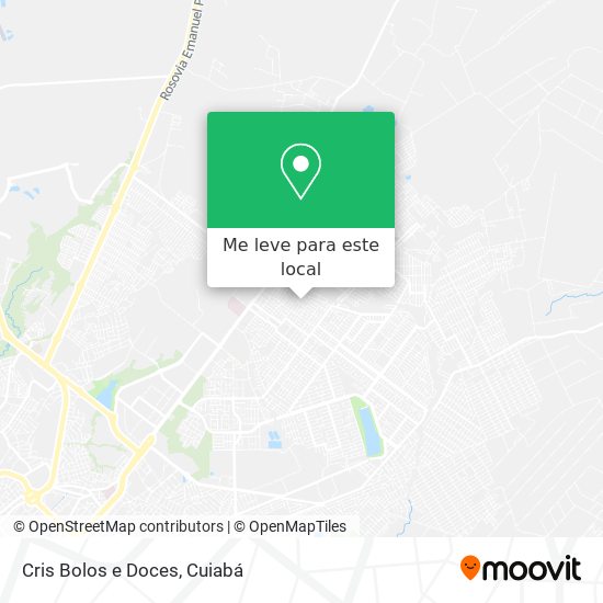 Cris Bolos e Doces mapa