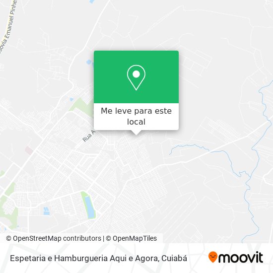 Espetaria e Hamburgueria Aqui e Agora mapa