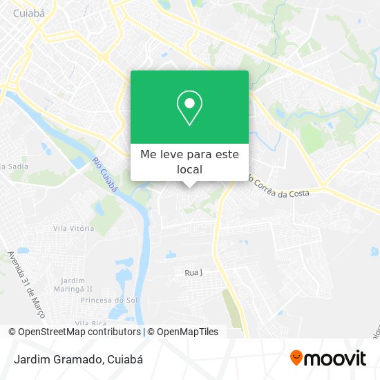 Jardim Gramado mapa