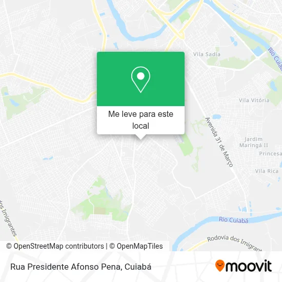 Rua Presidente Afonso Pena mapa