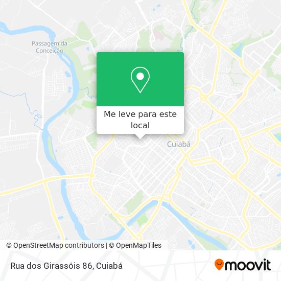 Rua dos Girassóis 86 mapa