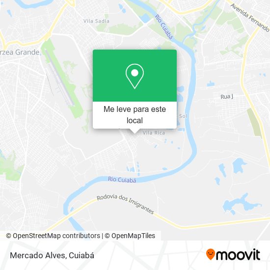 Mercado Alves mapa