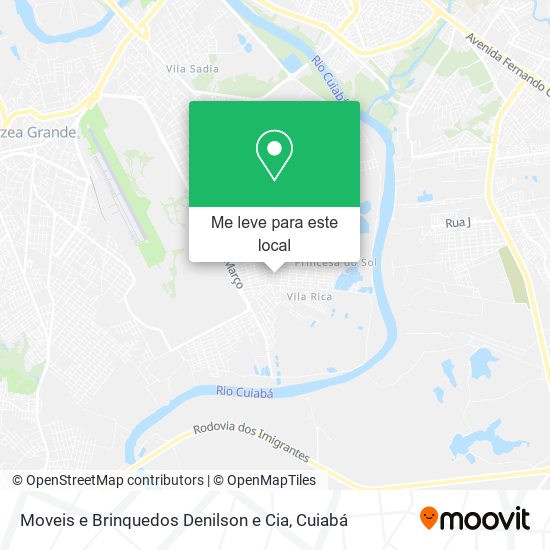 Moveis e Brinquedos Denilson e Cia mapa