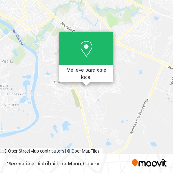 Mercearia e Distribuidora Manu mapa
