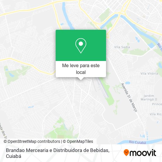 Brandao Mercearia e Distribuidora de Bebidas mapa