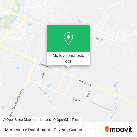 Mercearia e Distribuidora Oliveira mapa
