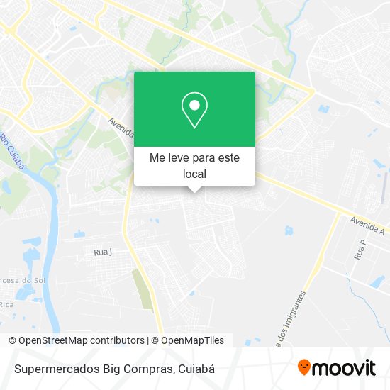 Supermercados Big Compras mapa