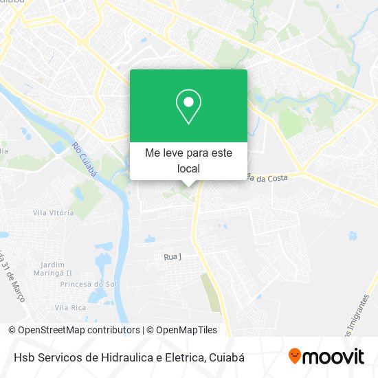 Hsb Servicos de Hidraulica e Eletrica mapa