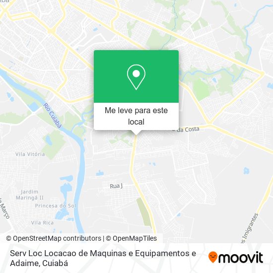 Serv Loc Locacao de Maquinas e Equipamentos e Adaime mapa