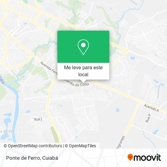 Ponte de Ferro mapa
