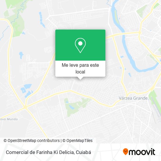 Comercial de Farinha Ki Delicia mapa