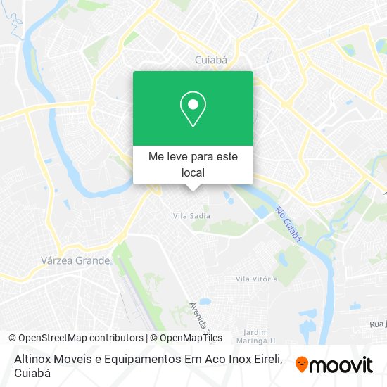 Altinox Moveis e Equipamentos Em Aco Inox Eireli mapa