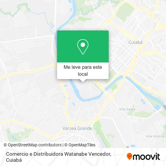 Comercio e Distribuidora Watanabe Vencedor mapa