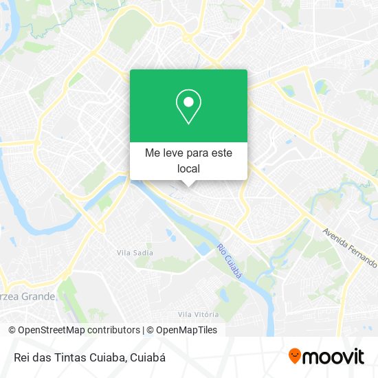 Rei das Tintas Cuiaba mapa