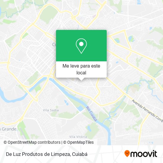 De Luz Produtos de Limpeza mapa