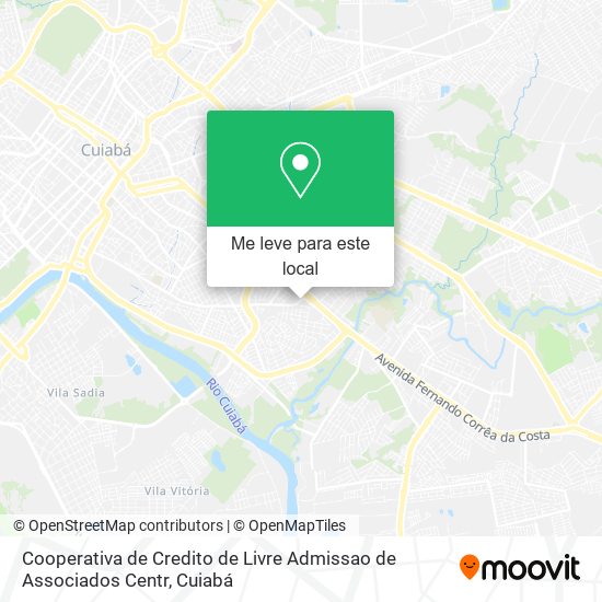 Cooperativa de Credito de Livre Admissao de Associados Centr mapa