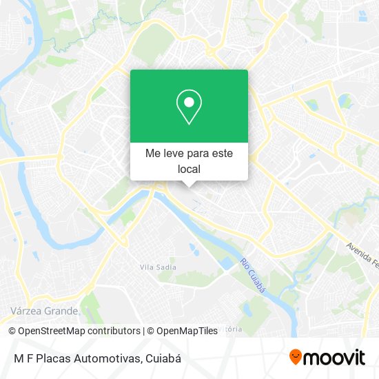 M F Placas Automotivas mapa