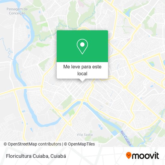 Floricultura Cuiaba mapa