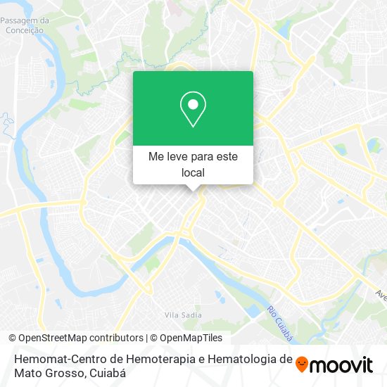 Hemomat-Centro de Hemoterapia e Hematologia de Mato Grosso mapa