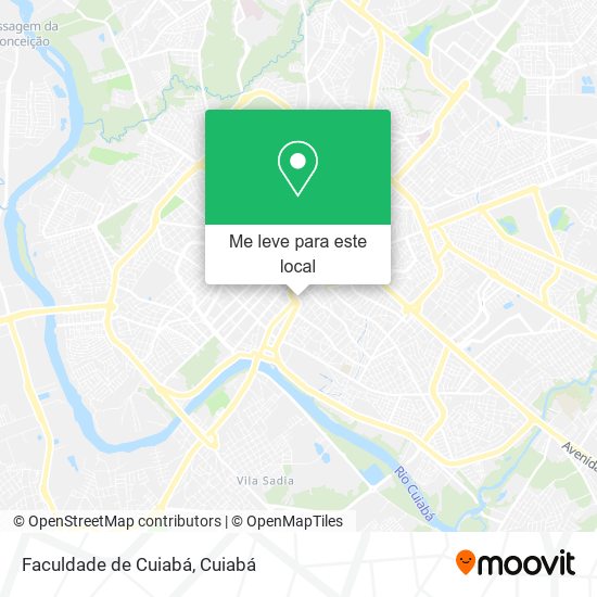 Faculdade de Cuiabá mapa