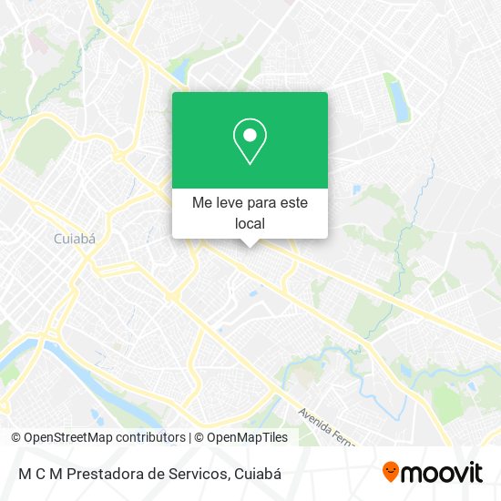 M C M Prestadora de Servicos mapa