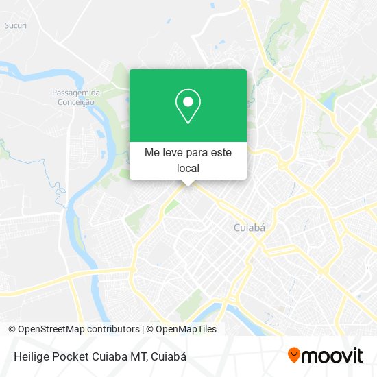 Heilige Pocket Cuiaba MT mapa