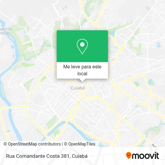 Rua Comandante Costa 381 mapa