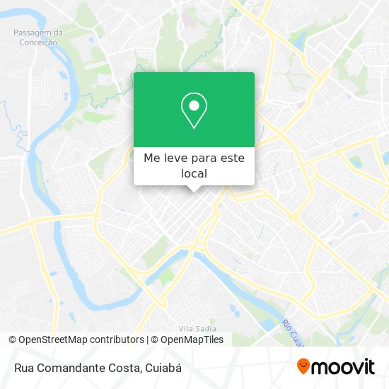 Rua Comandante Costa mapa