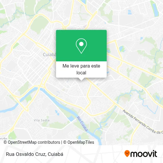 Rua Osvaldo Cruz mapa