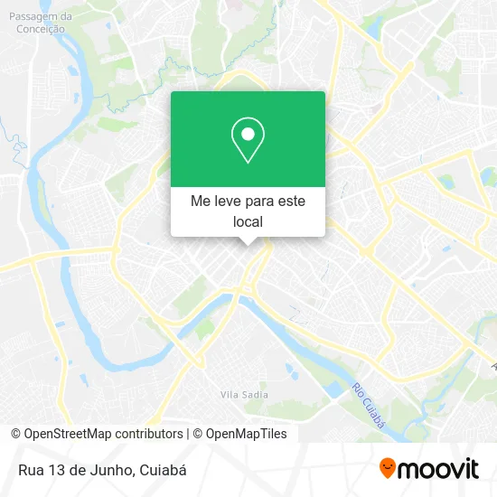 Rua 13 de Junho mapa