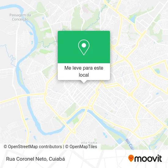 Rua Coronel Neto mapa
