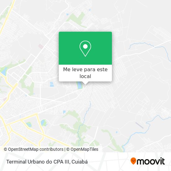 Terminal Urbano do CPA III mapa