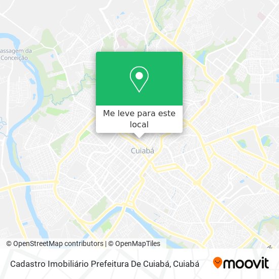 Cadastro Imobiliário Prefeitura De Cuiabá mapa