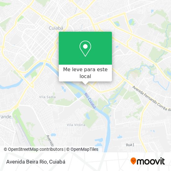 Avenida Beira Rio mapa