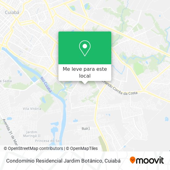 Condomínio Residencial Jardim Botânico mapa