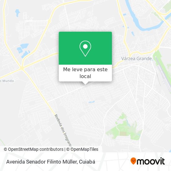 Avenida Senador Filinto Müller mapa