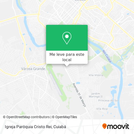 Igreja Paróquia Cristo Rei mapa