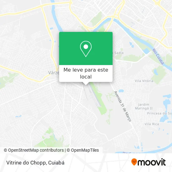 Vitrine do Chopp mapa