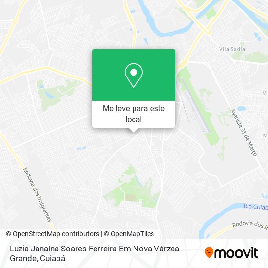 Luzia Janaína Soares Ferreira Em Nova Várzea Grande mapa