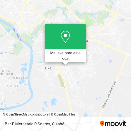 Bar E Mercearia R Soares mapa