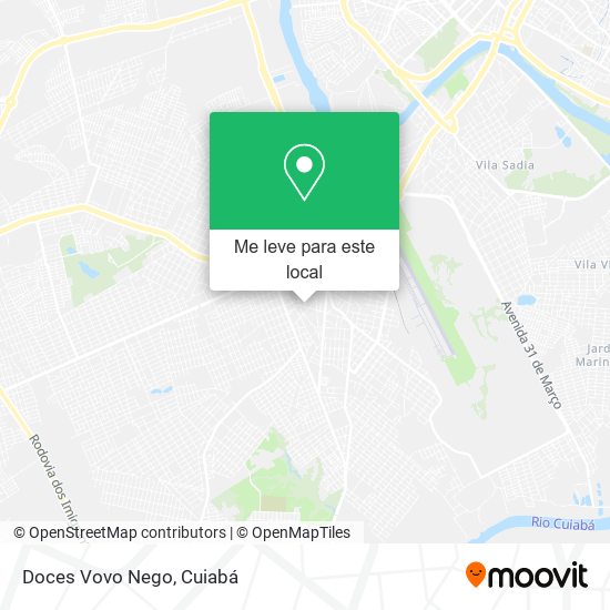 Doces Vovo Nego mapa