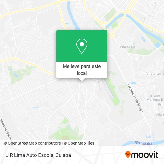 J R Lima Auto Escola mapa