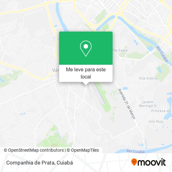 Companhia de Prata mapa