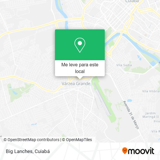 Big Lanches mapa