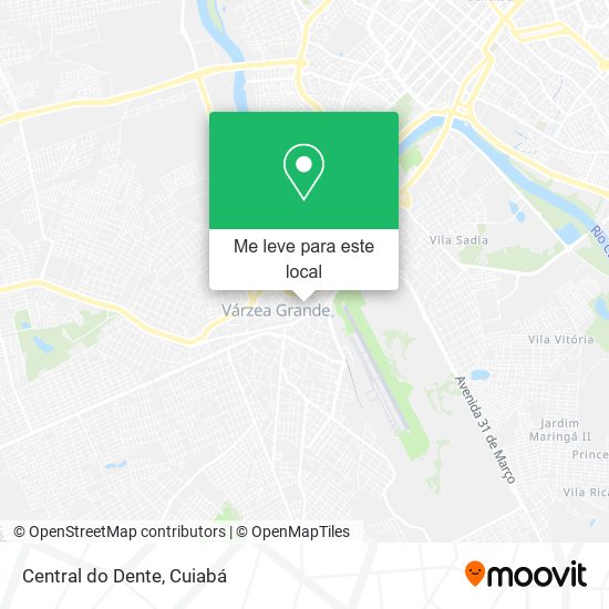 Central do Dente mapa