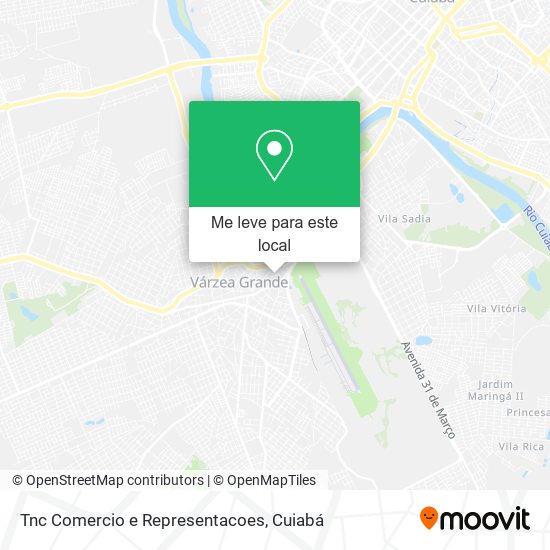 Tnc Comercio e Representacoes mapa