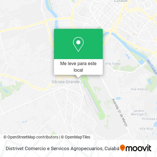 Distrivet Comercio e Servicos Agropecuarios mapa