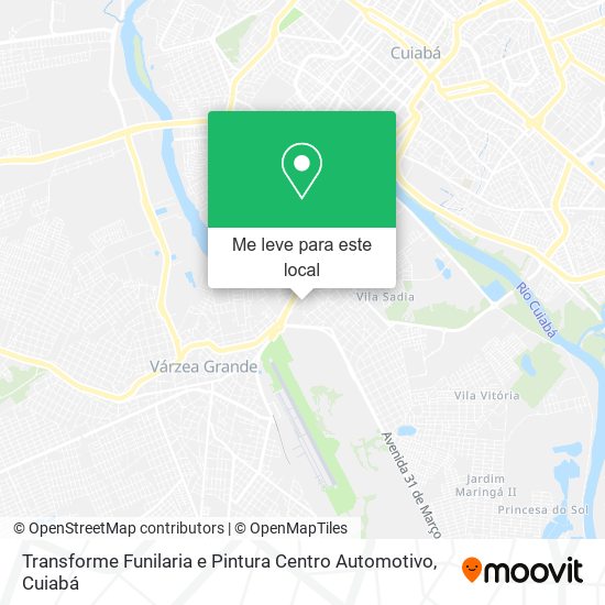 Transforme Funilaria e Pintura Centro Automotivo mapa