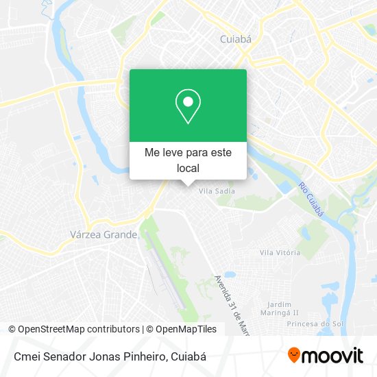 Cmei Senador Jonas Pinheiro mapa