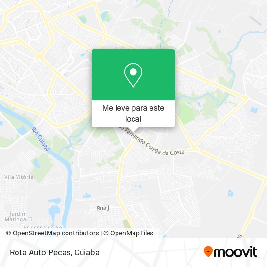 Rota Auto Pecas mapa